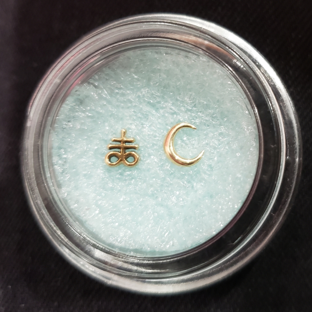 💢SOLD💢Maya BRIMSTONE, Anatometal MOON